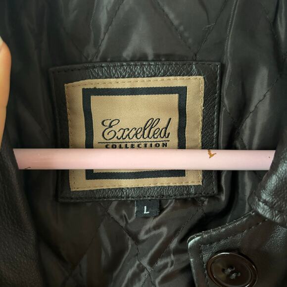 Excelled Collection Leather Trench Coat - Picture 2 of 10